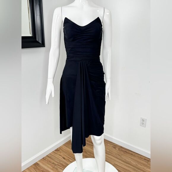 Chiara Boni Elegant Black Strapless Dress - Picture 5 of 12